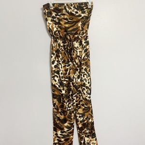 Cheetah print jumpsuit